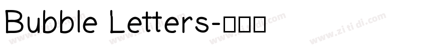 Bubble Letters字体转换